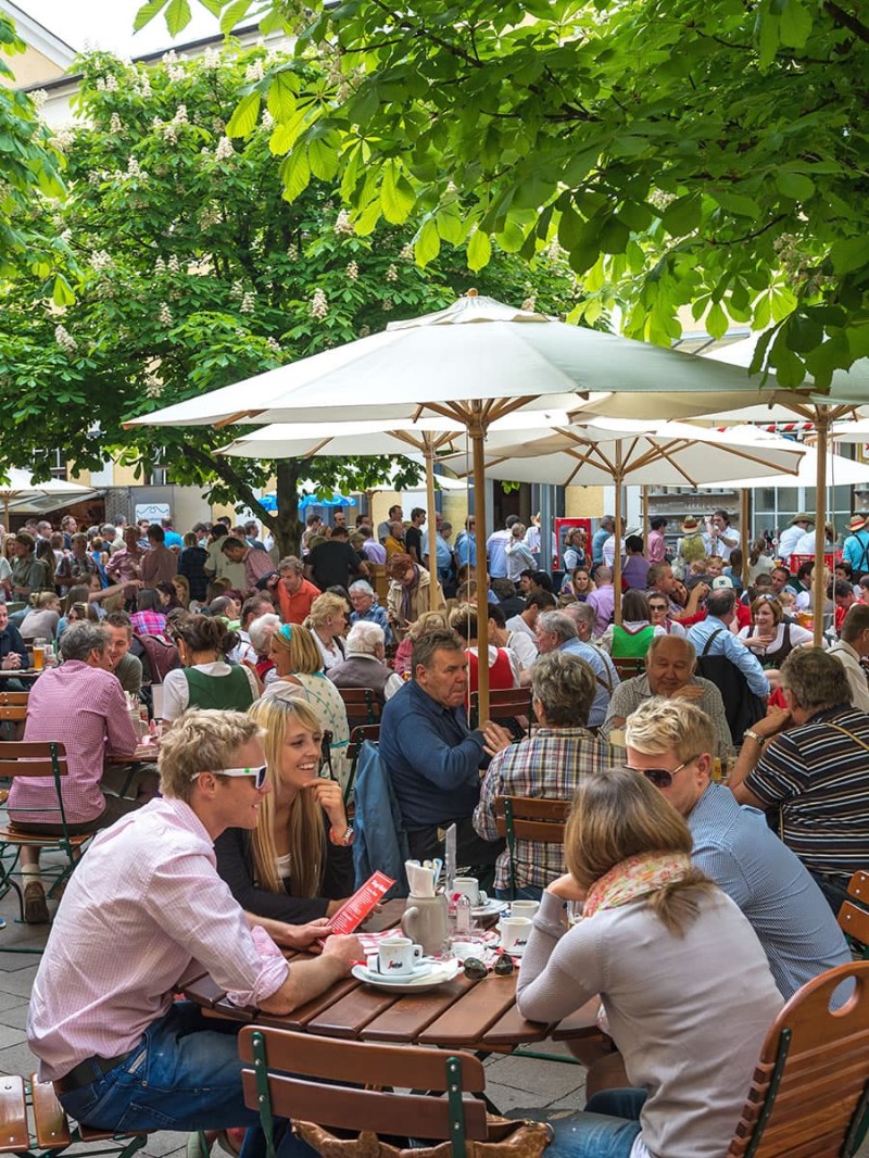 Beer garden in Salzburg © Breitegger Günter, Tourism Salzburg GmbH