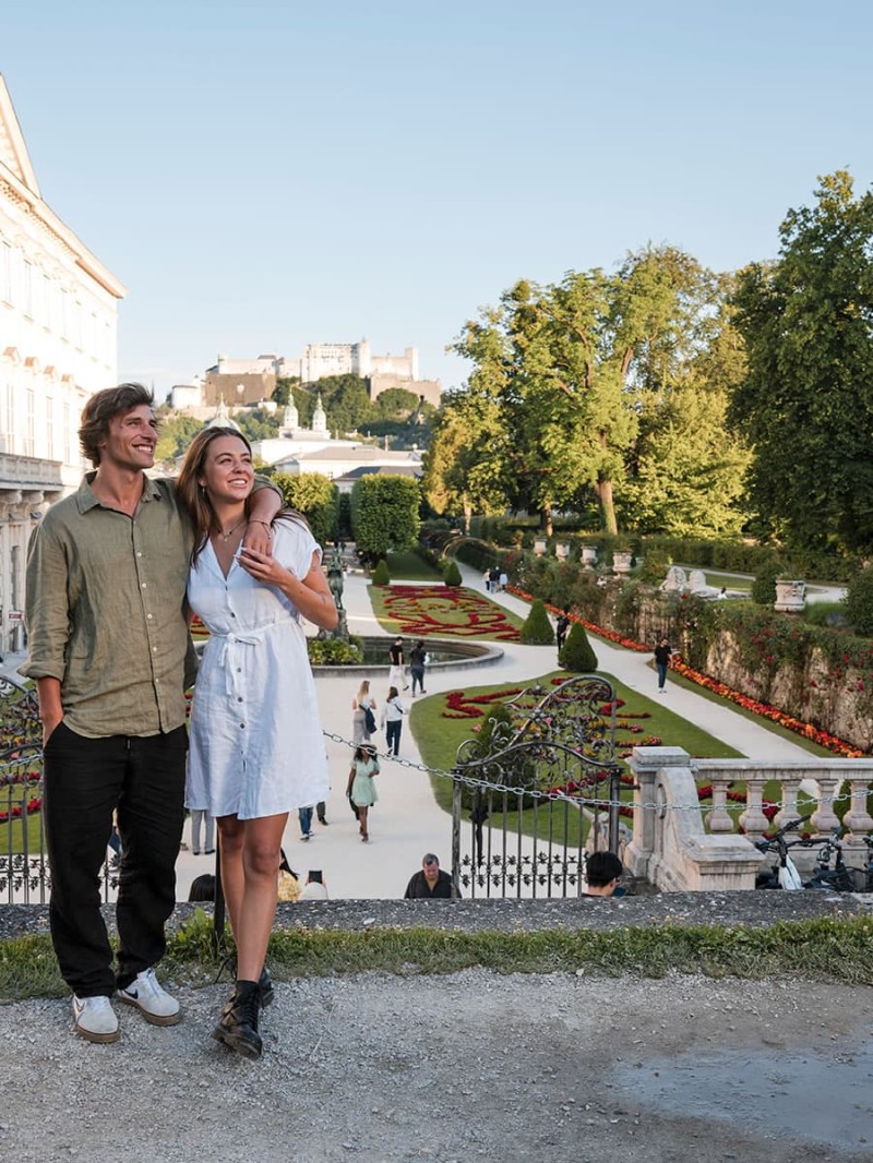 The Mirabell Garden in the Andräviertel