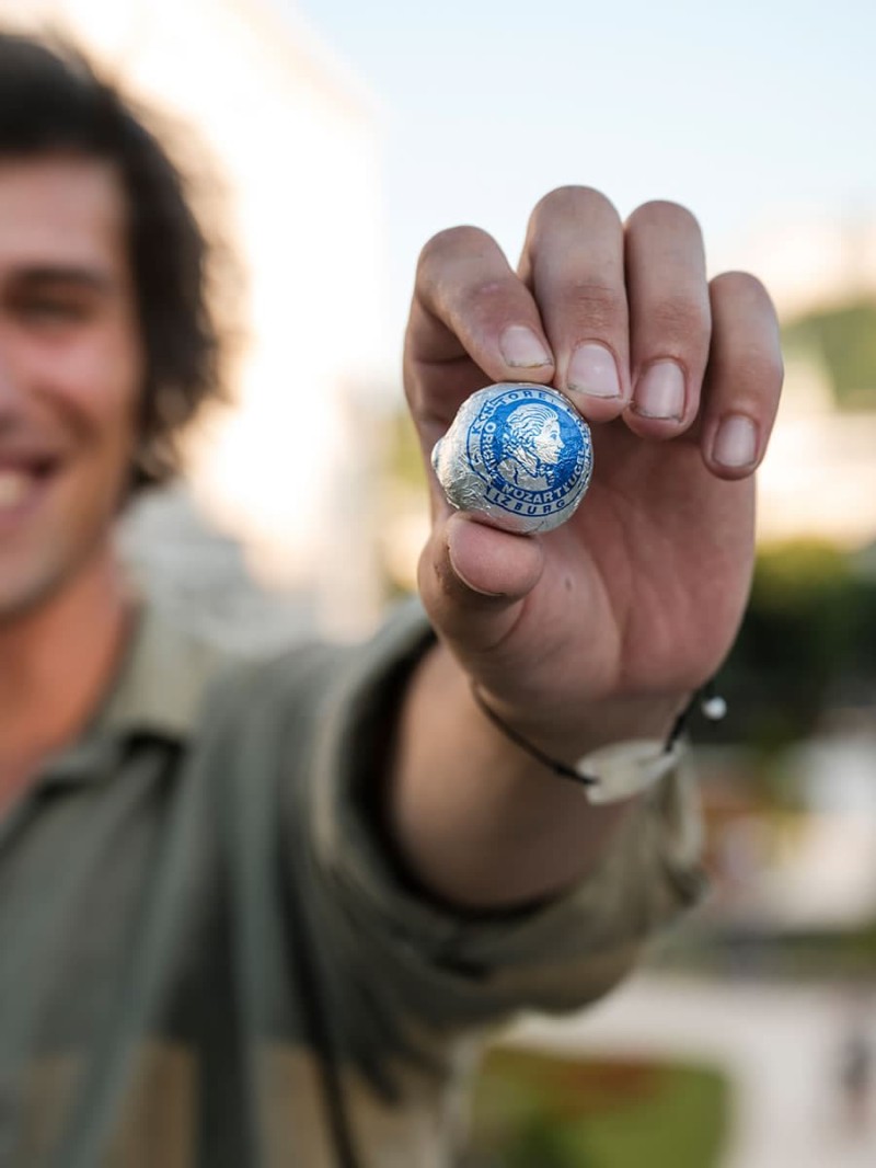 The real Salzburg Mozartkugel from Fürst