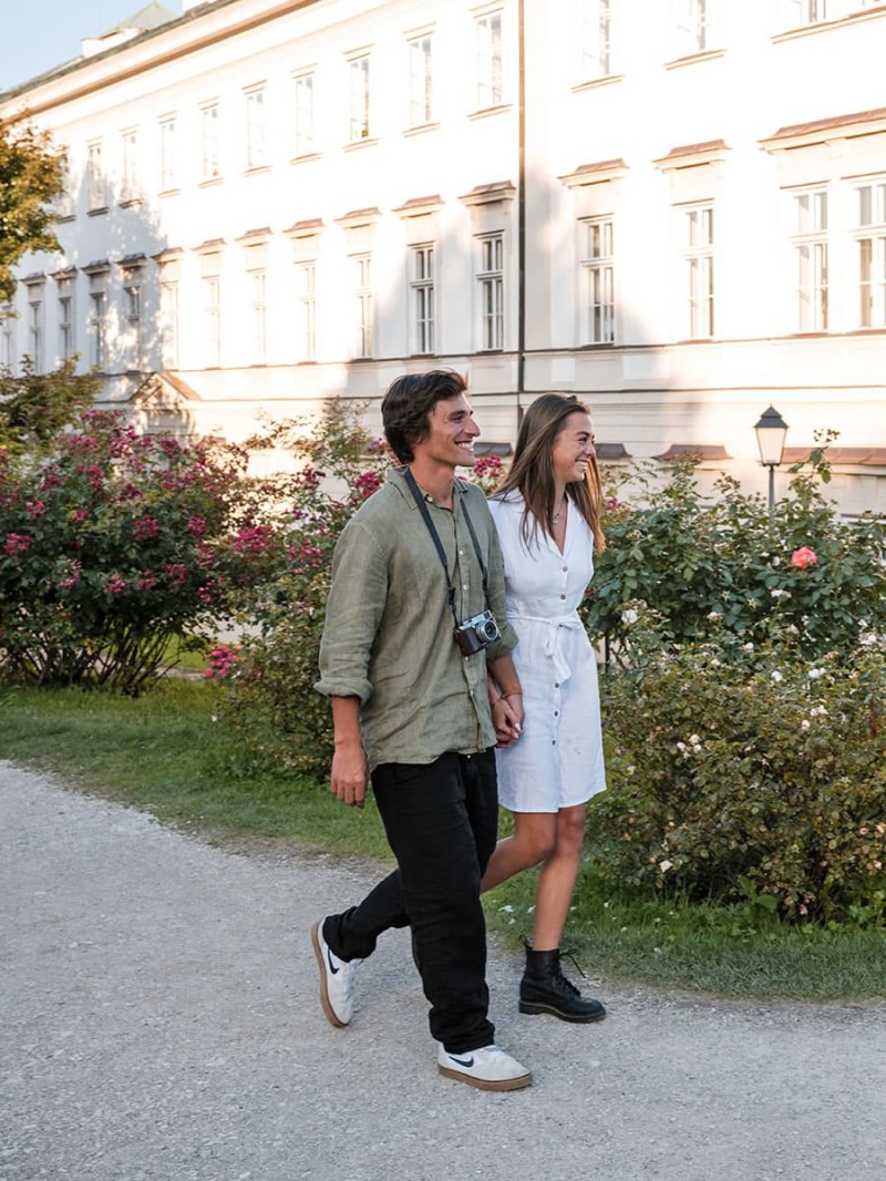 Walk past Schloss Mirabell